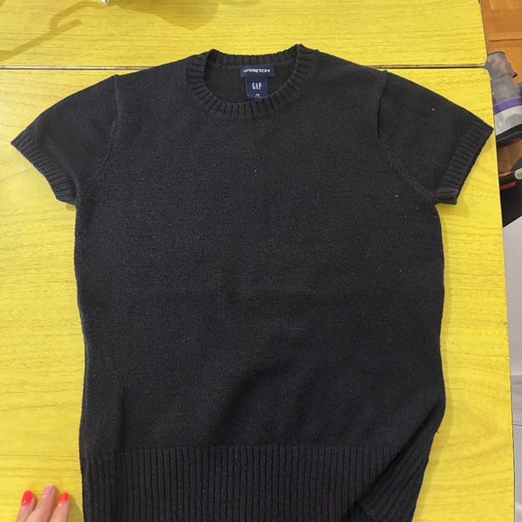 Vintage 90s stretch fitted short sleeve *read descriptions - Picture 4 of 5